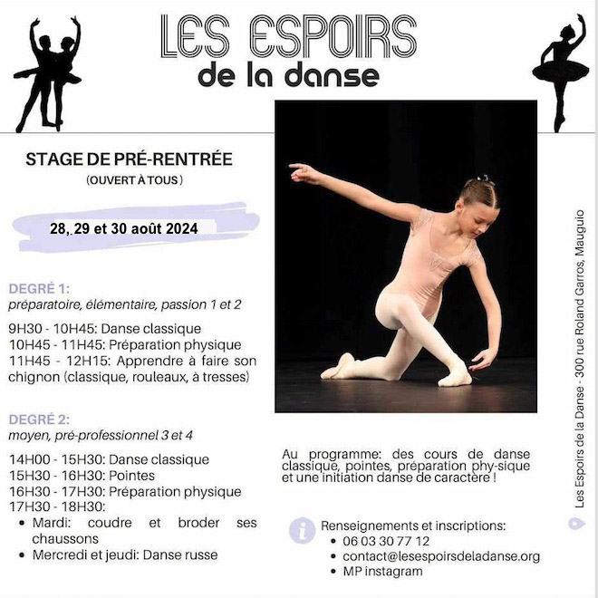 Stage Les Espoirs de la Danse