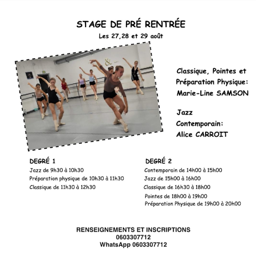 Stage Les Espoirs de la Danse